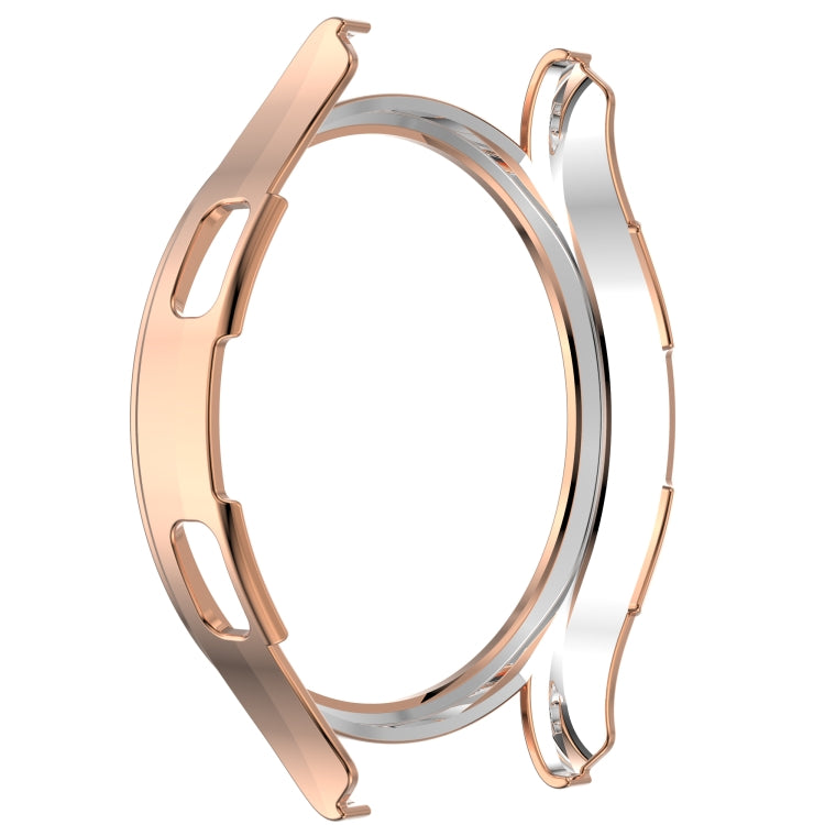 For Samsung Galaxy Watch4 44mm Single Row Diamond Hollowed PC Watch Case