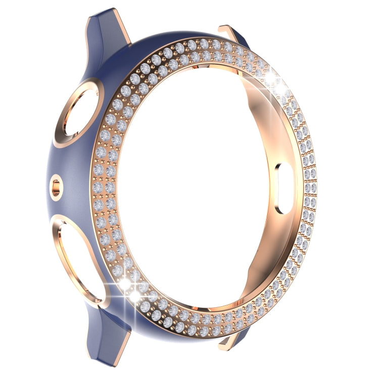 For Samsung Galaxy Watch Active 2 40mm Double-Row Diamond Two-color Electroplating PC Watch Case