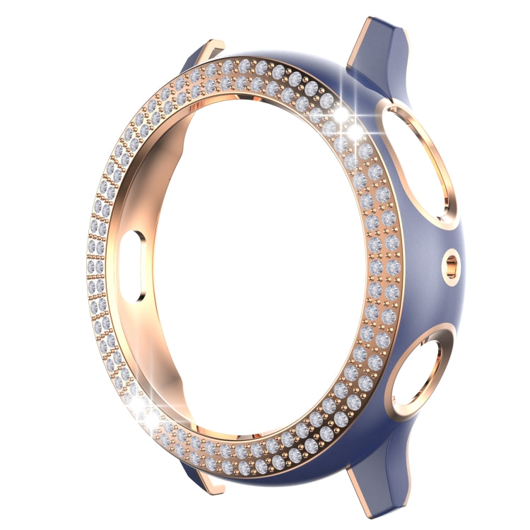 For Samsung Galaxy Watch Active 2 40mm Double-Row Diamond Two-color Electroplating PC Watch Case
