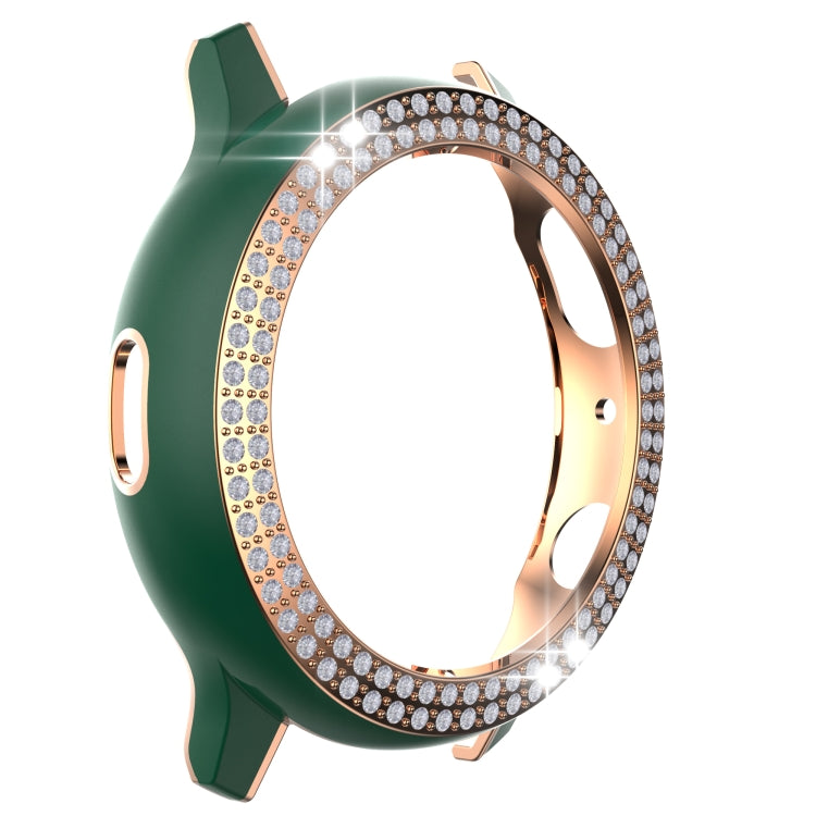 For Samsung Galaxy Watch Active 2 40mm Double-Row Diamond Two-color Electroplating PC Watch Case