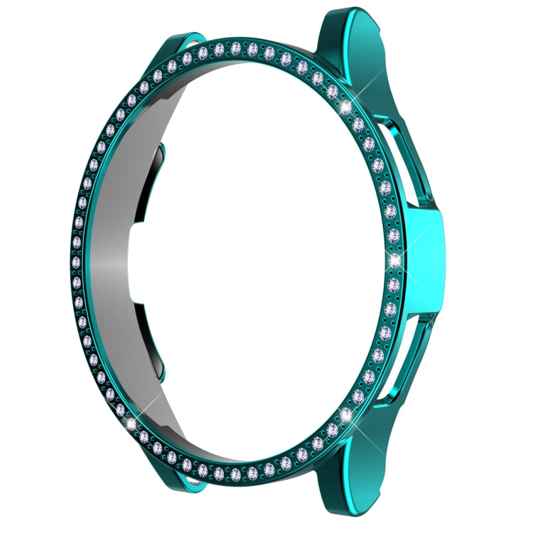 For Samsung Galaxy Watch4 Classic 42mm Single Row Diamond Hollowed PC Watch Case