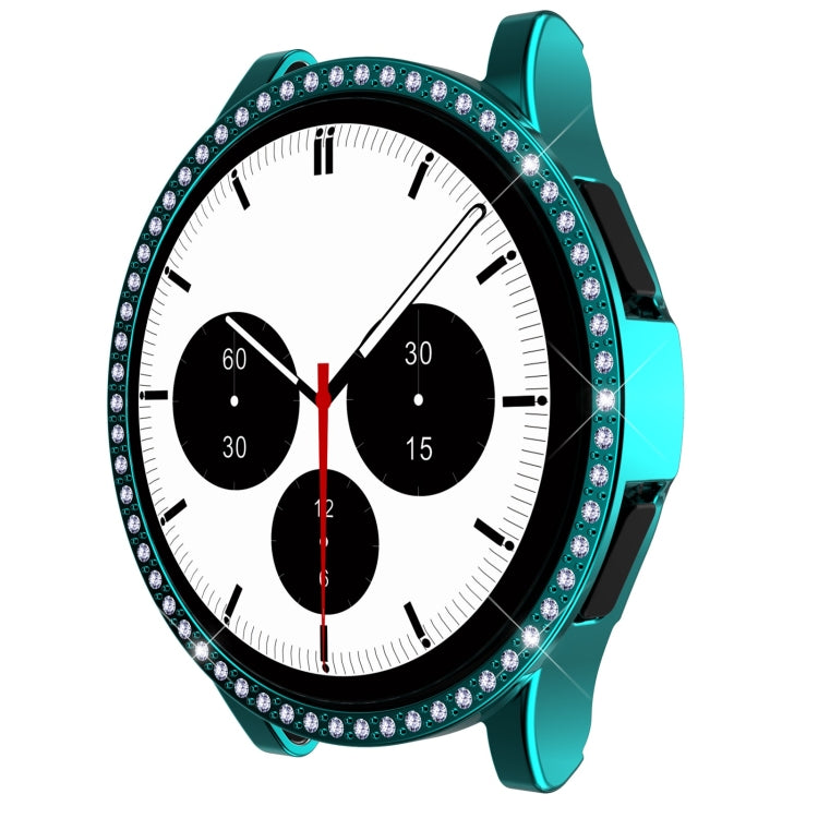 For Samsung Galaxy Watch4 Classic 42mm Single Row Diamond Hollowed PC Watch Case