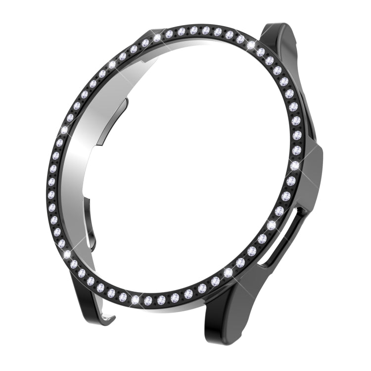 For Samsung Galaxy Watch4 Classic 42mm Single Row Diamond Hollowed PC Watch Case