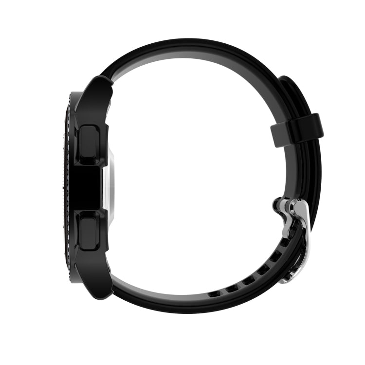 For Samsung Galaxy Watch4 Classic 42mm Single Row Diamond Hollowed PC Watch Case