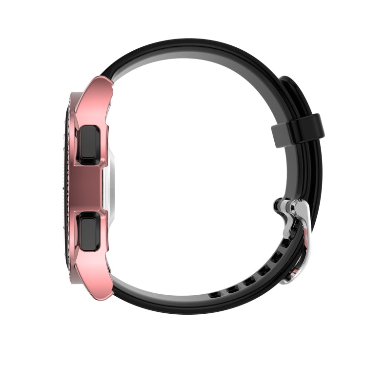 For Samsung Galaxy Watch4 Classic 46mm Single Row Diamond Hollowed PC Watch Case