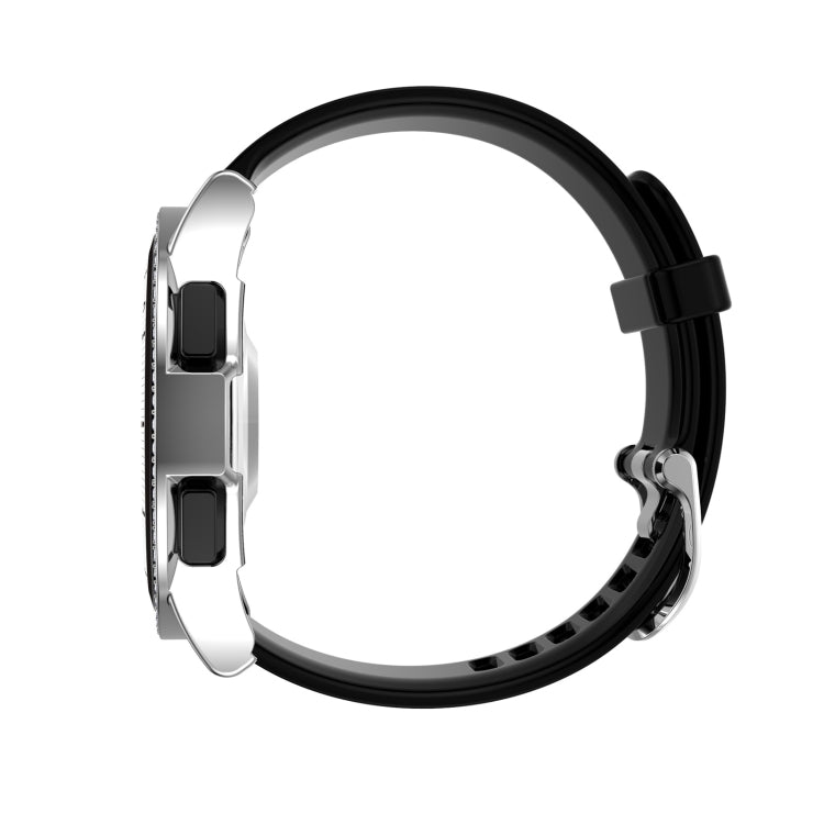 For Samsung Galaxy Watch4 Classic 46mm Single Row Diamond Hollowed PC Watch Case