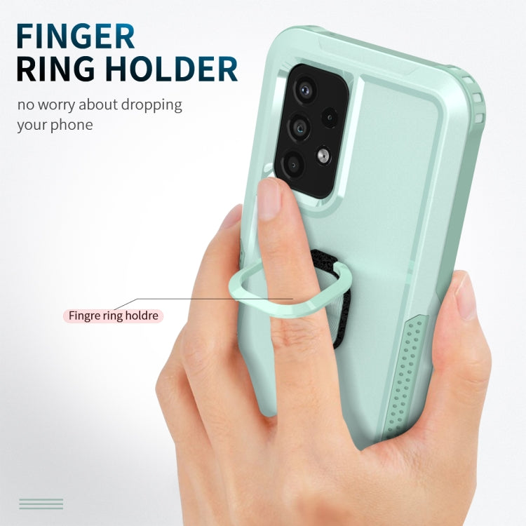 For Samsung Galaxy A33 5G 3 in 1 Ring Holder PC + TPU Phone Case