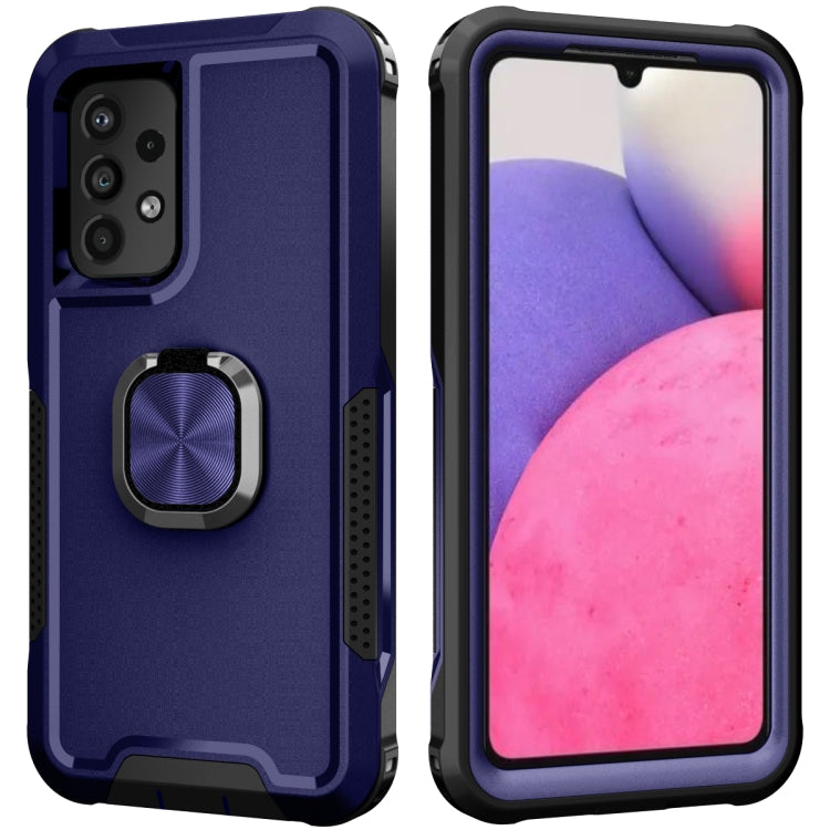 For Samsung Galaxy A33 5G 3 in 1 Ring Holder PC + TPU Phone Case