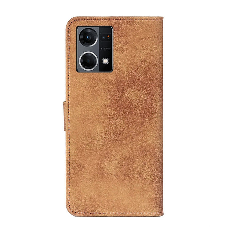 For OPPO Reno7 4G Global/F21 Pro 4G Antelope Texture Magnetic Buckle Leather Phone Case