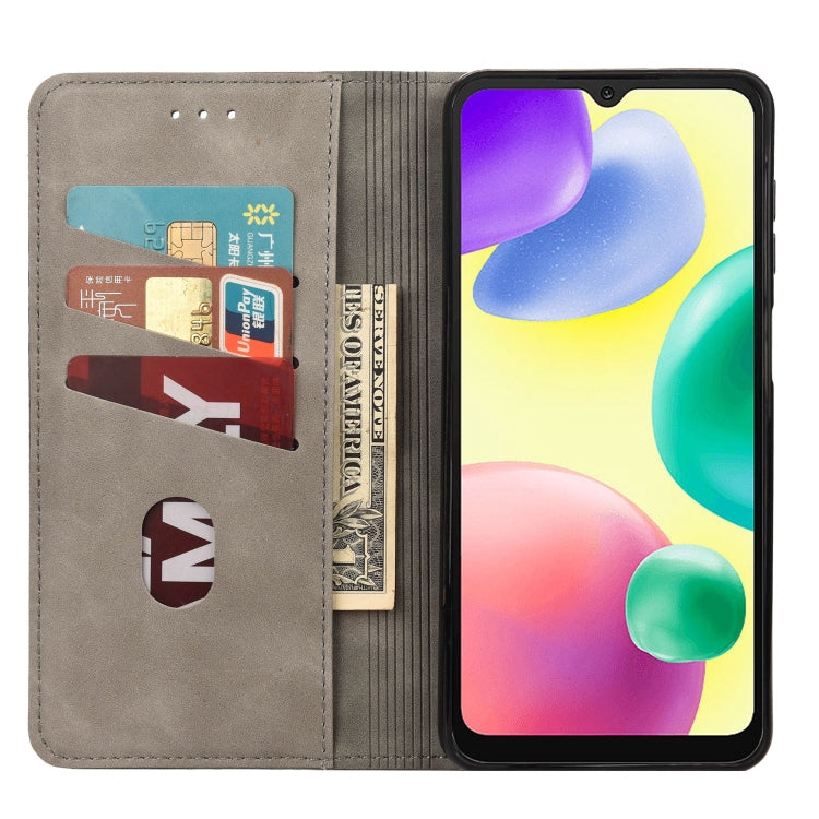 For Xiaomi Redmi 10A Skin Feel Splicing Leather Phone Case