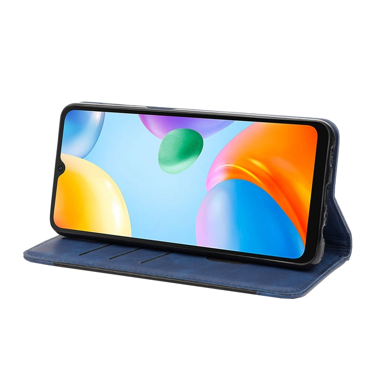 For Xiaomi Redmi 10C Skin Feel Splicing Leather Phone Case