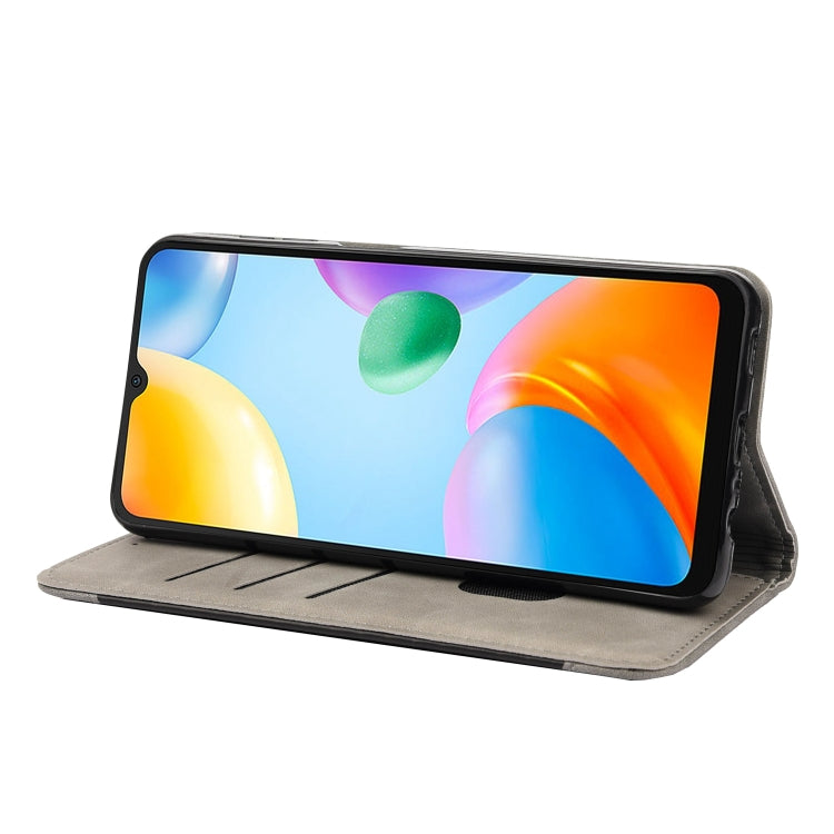 For Xiaomi Redmi 10C Skin Feel Splicing Leather Phone Case