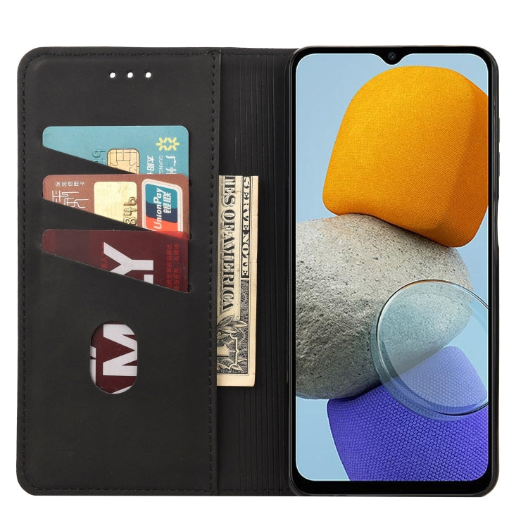 For Samsung Galaxy M23 5G Skin Feel Splicing Leather Phone Case