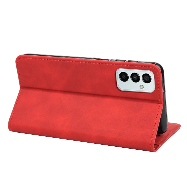 For Samsung Galaxy M23 5G Skin Feel Splicing Leather Phone Case
