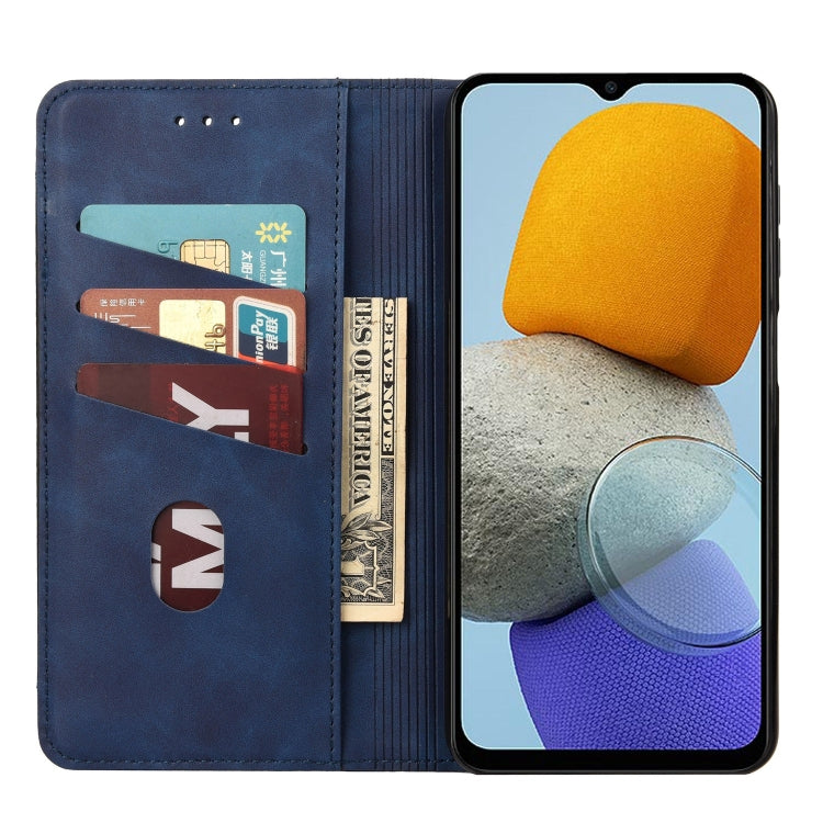 For Samsung Galaxy M23 5G Skin Feel Splicing Leather Phone Case