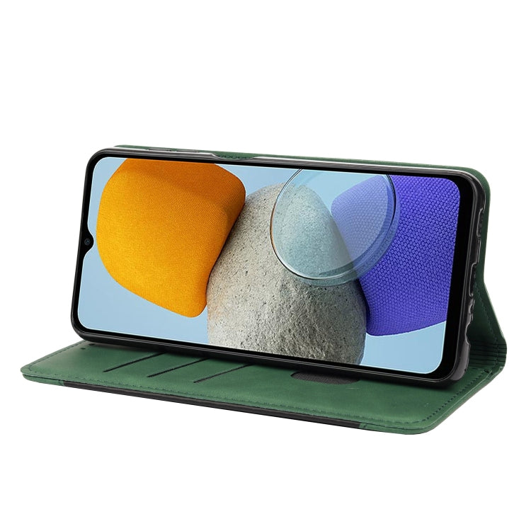 For Samsung Galaxy M23 5G Skin Feel Splicing Leather Phone Case