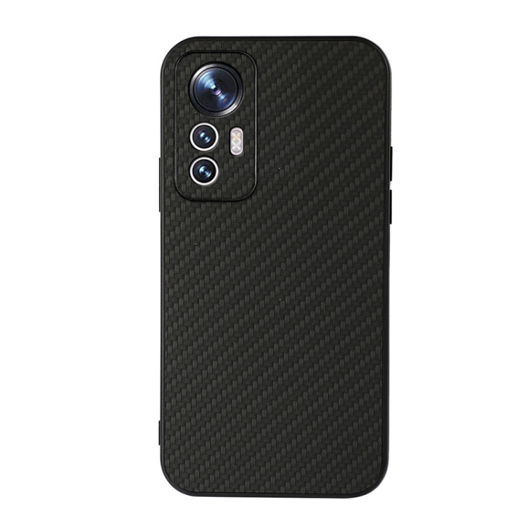 For Xiaomi Mi 12 Lite Accurate Hole Carbon Fiber Texture Shockproof Case