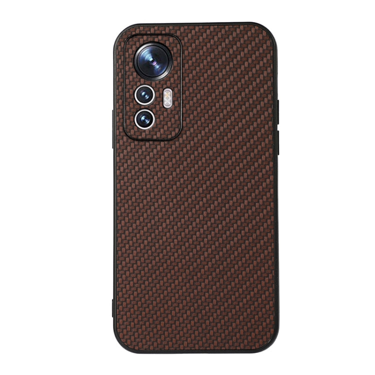 For Xiaomi Mi 12 Lite Accurate Hole Carbon Fiber Texture Shockproof Case