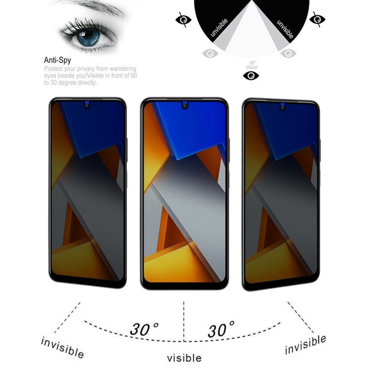 Full Cover Anti-peeping Tempered Glass Film For Xiaomi Poco M4 Pro 4G