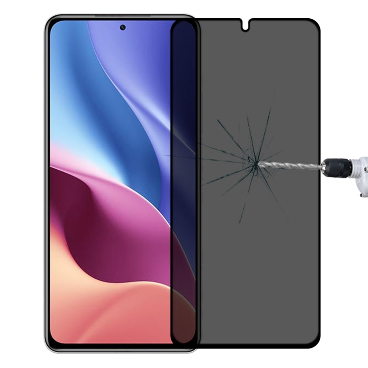 Full Cover Anti-peeping Tempered Glass Film For Xiaomi Redmi K40 / K40S