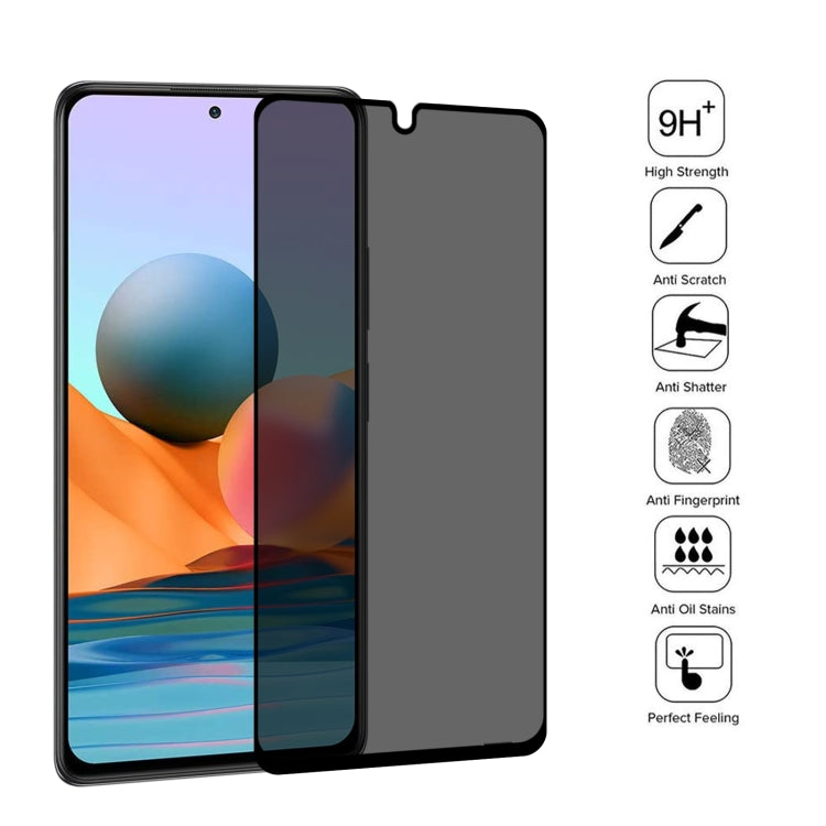 Full Cover Anti-peeping Tempered Glass Film For Xiaomi Redmi Note 10 Pro Max