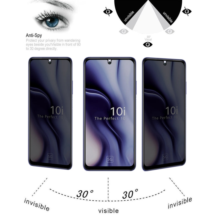 Full Cover Anti-peeping Tempered Glass Film For Xiaomi Mi 10i 5G
