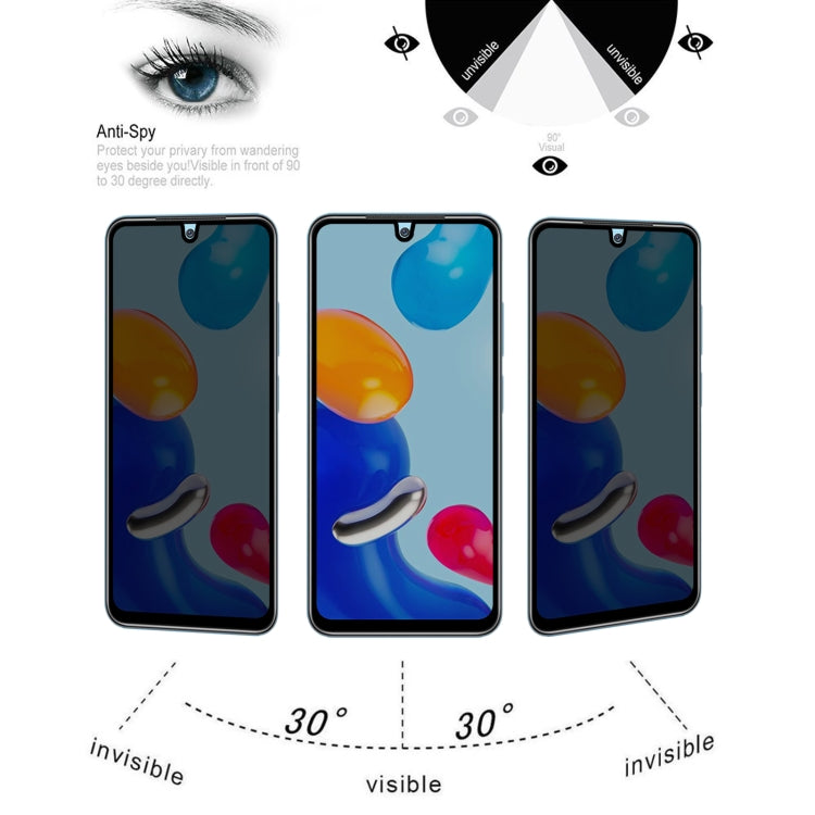 Full Cover Anti-peeping Tempered Glass Film For Xiaomi Redmi Note 11 Global