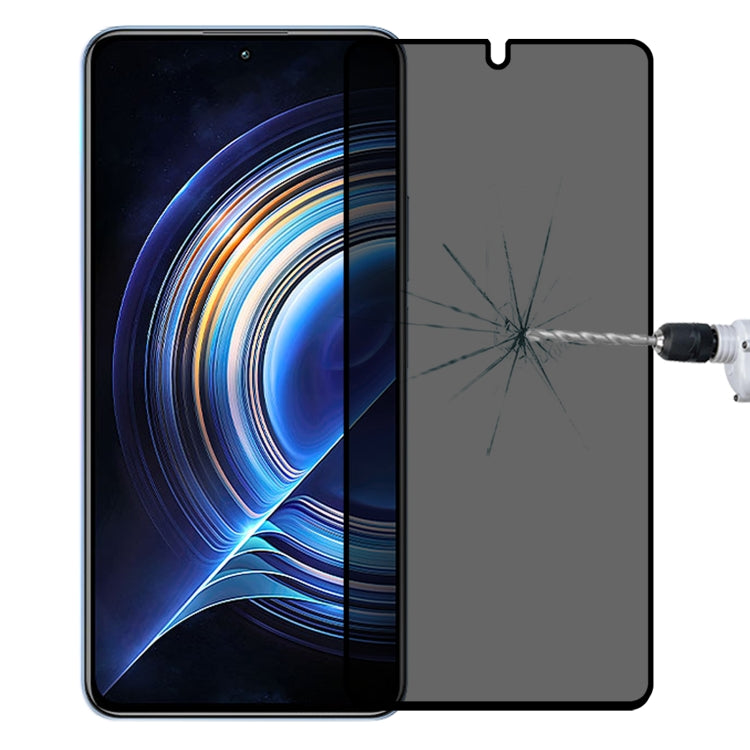 Full Cover Anti-peeping Tempered Glass Film For Xiaomi Redmi K50/K50 Pro/K50 Gaming/Redmi K60/K60 Ultra