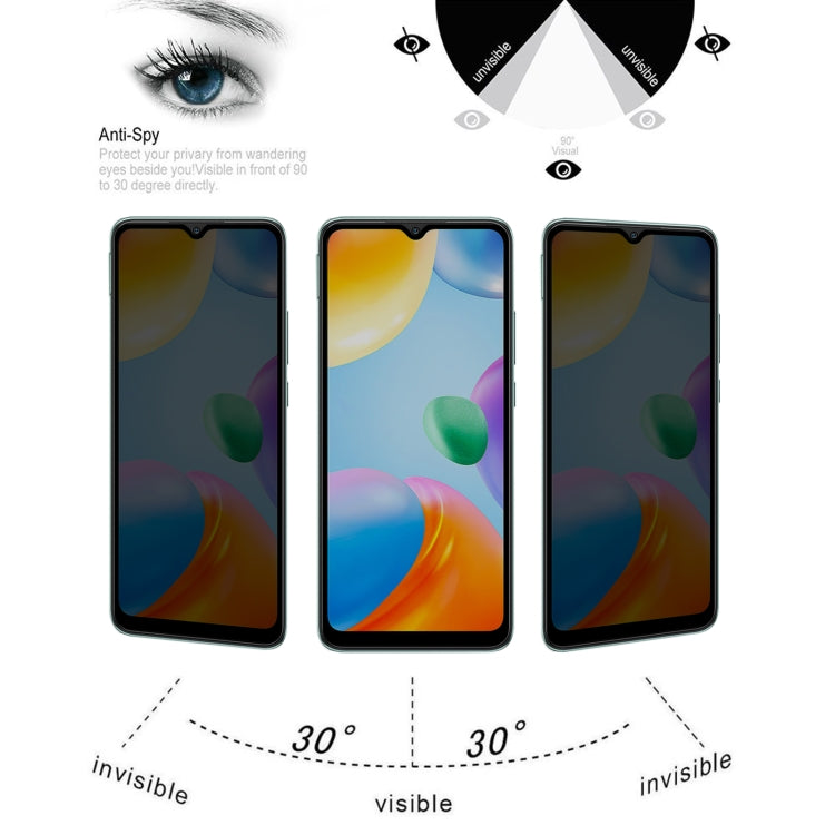Full Cover Anti-peeping Tempered Glass Film For Xiaomi Redmi 10C