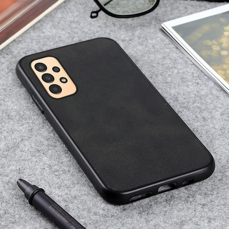 For Samsung Galaxy A13 4G Two-color Calf Texture PU Phone Case