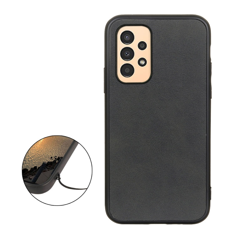 For Samsung Galaxy A13 4G Two-color Calf Texture PU Phone Case