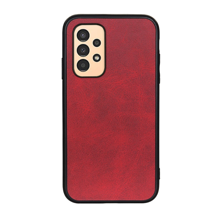 For Samsung Galaxy A13 4G Two-color Calf Texture PU Phone Case