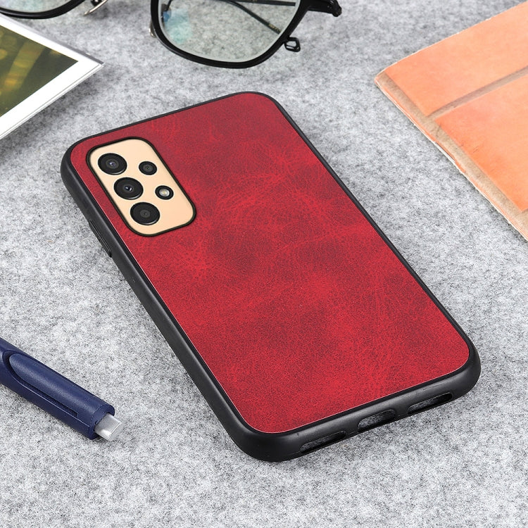 For Samsung Galaxy A13 4G Two-color Calf Texture PU Phone Case