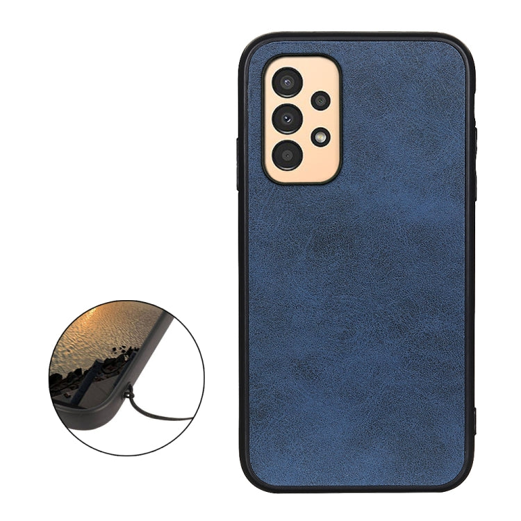For Samsung Galaxy A13 4G Two-color Calf Texture PU Phone Case