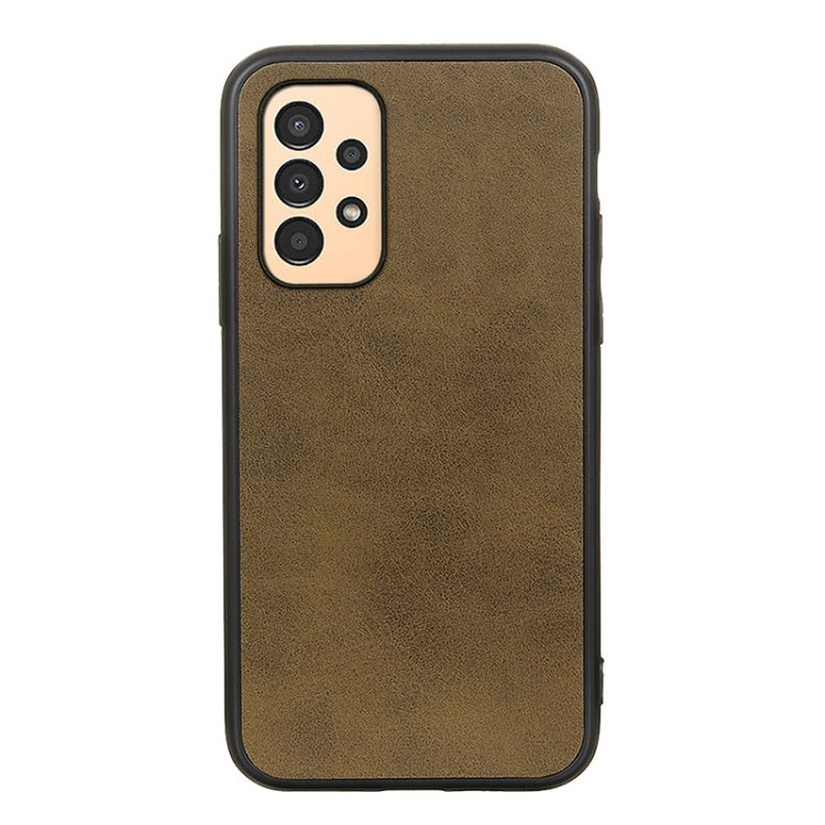For Samsung Galaxy A13 4G Two-color Calf Texture PU Phone Case