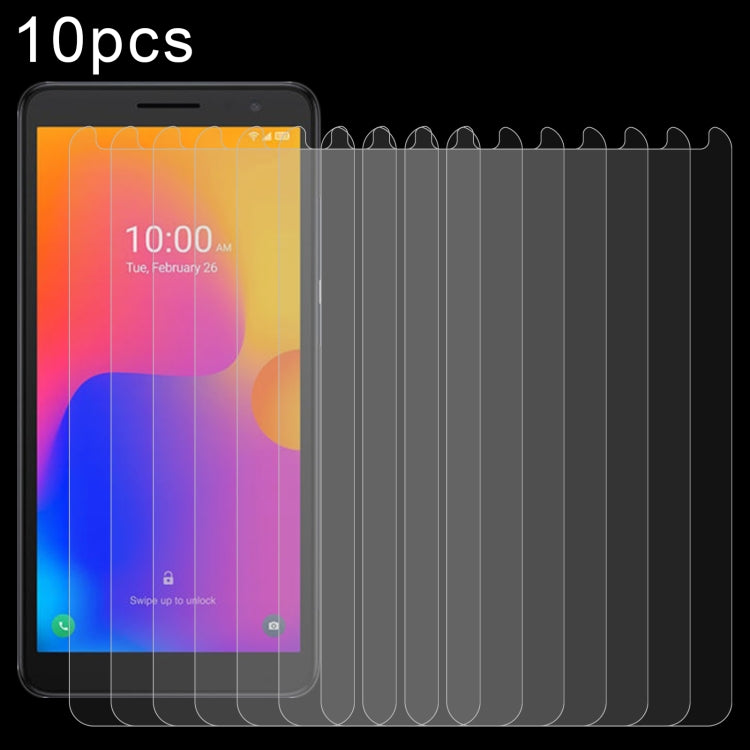 10 PCS 0.26mm 9H 2.5D Tempered Glass Film For Alcatel 1B 2022