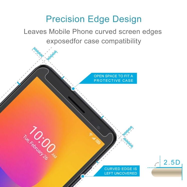 10 PCS 0.26mm 9H 2.5D Tempered Glass Film For Alcatel 1B 2022