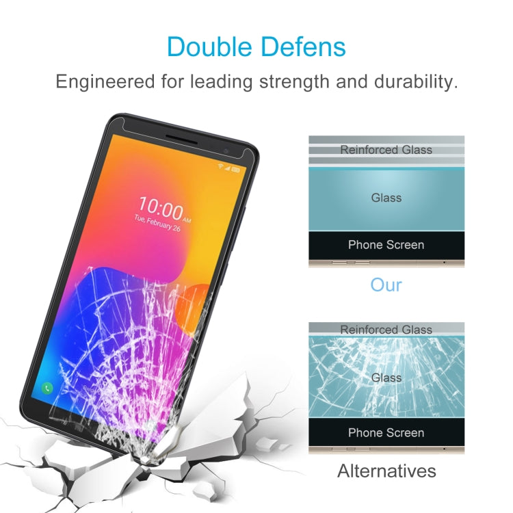 10 PCS 0.26mm 9H 2.5D Tempered Glass Film For Alcatel 1B 2022