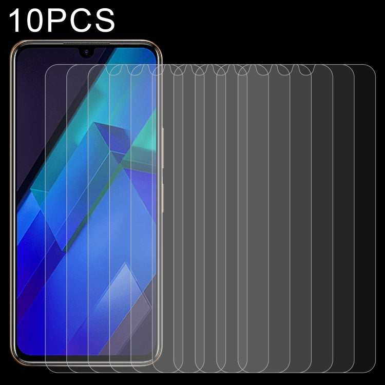 10 PCS 0.26mm 9H 2.5D Tempered Glass Film For Infinix Note 12