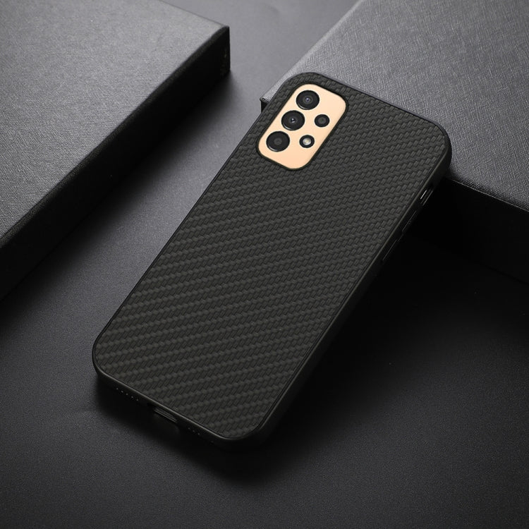 For Samsung Galaxy A13 4G Carbon Fiber Texture Shockproof Phone Case