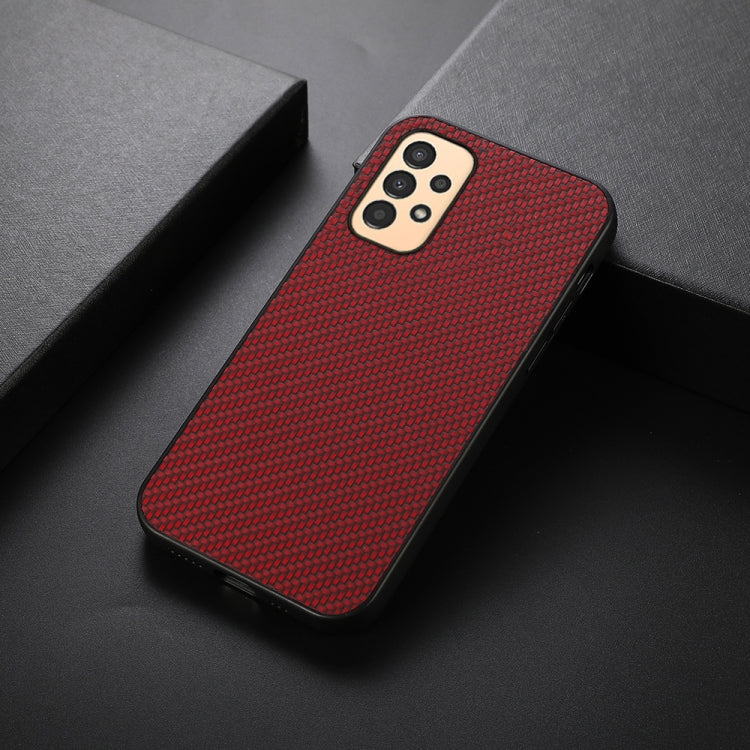 For Samsung Galaxy A13 4G Carbon Fiber Texture Shockproof Phone Case