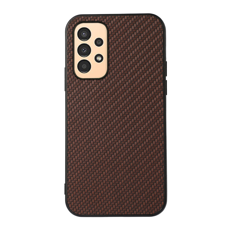 For Samsung Galaxy A13 4G Carbon Fiber Texture Shockproof Phone Case