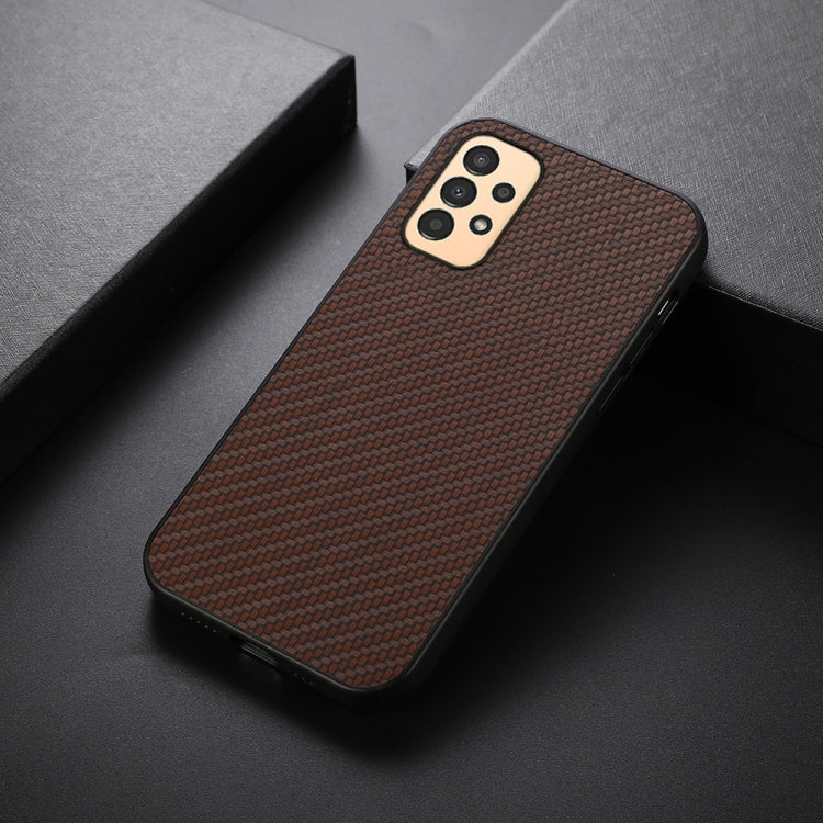 For Samsung Galaxy A13 4G Carbon Fiber Texture Shockproof Phone Case