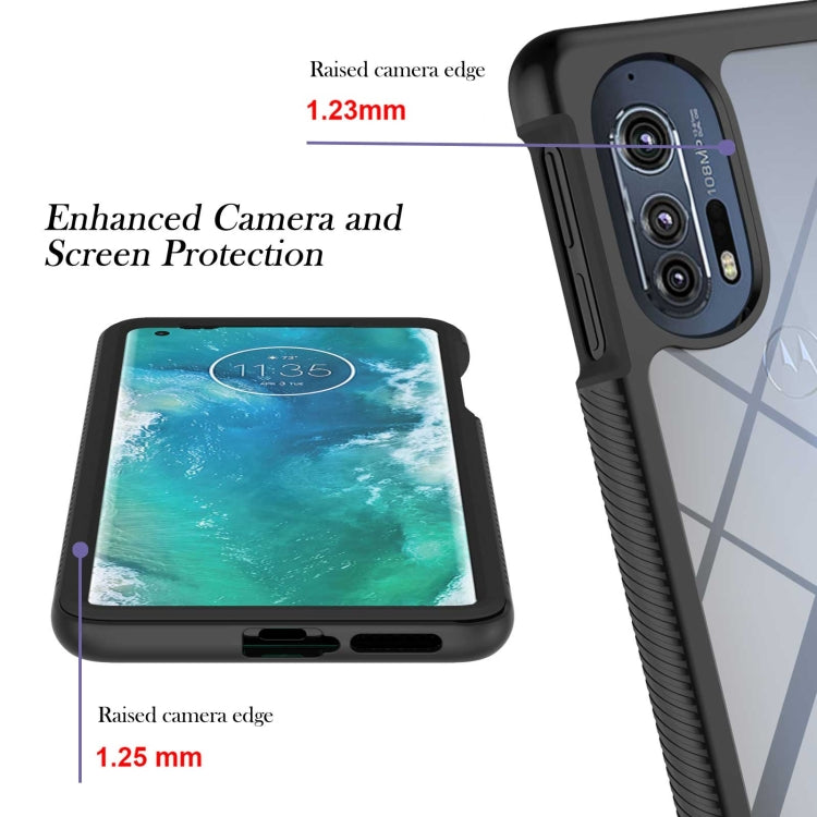 For Motorola Edge+ 2022 Starry Sky Solid Color Series PC + TPU Phone Case