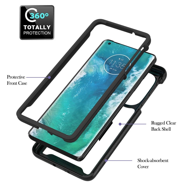 For Motorola Edge+ 2022 Starry Sky Solid Color Series PC + TPU Phone Case