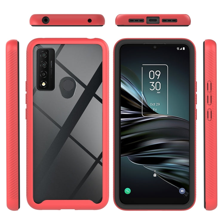 For TCL 20 XE Starry Sky Solid Color Series PC + TPU Phone Case