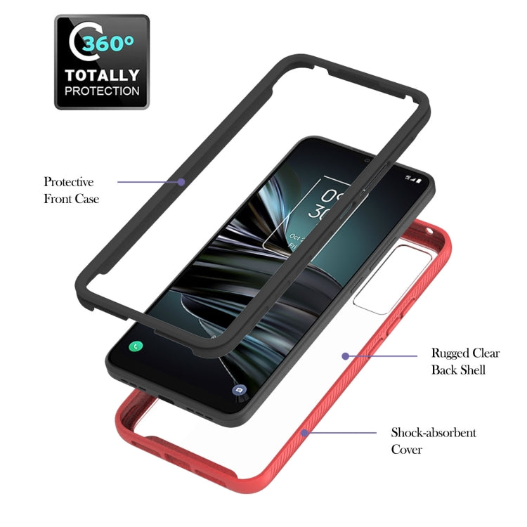 For TCL 20 XE Starry Sky Solid Color Series PC + TPU Phone Case