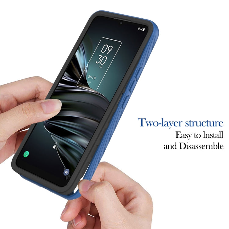 For TCL 20 XE Starry Sky Solid Color Series PC + TPU Phone Case