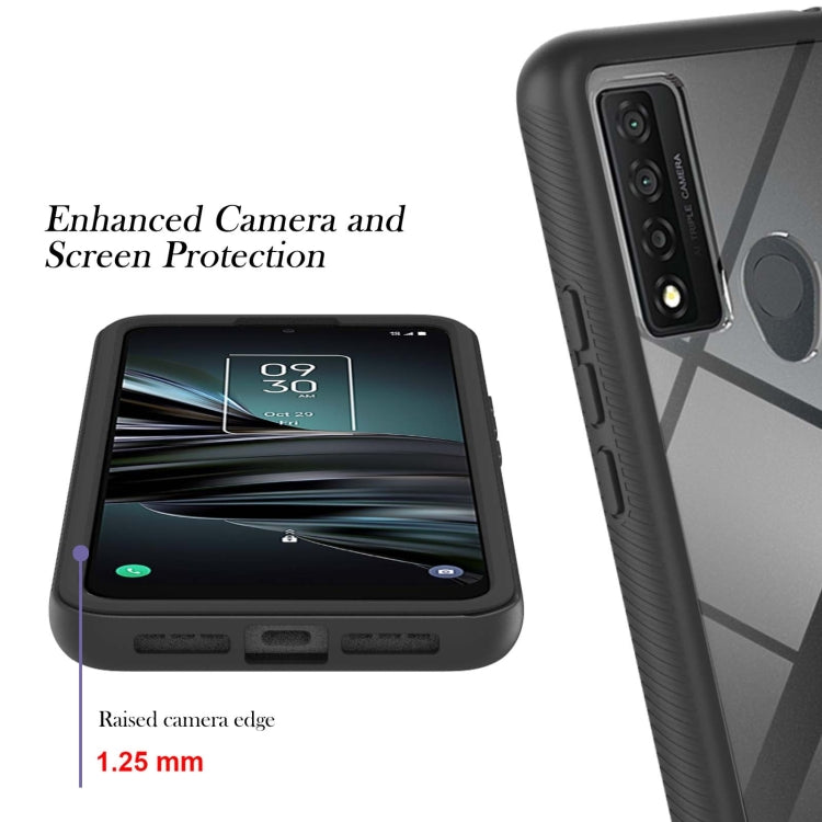 For TCL 20 XE Starry Sky Solid Color Series PC + TPU Phone Case