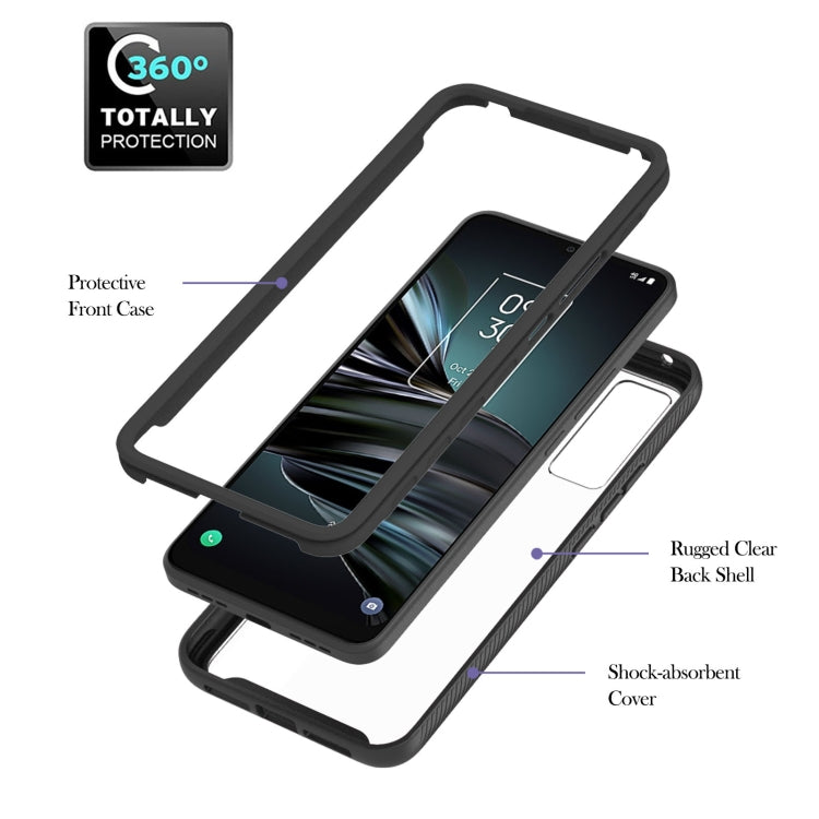 For TCL 20 XE Starry Sky Solid Color Series PC + TPU Phone Case